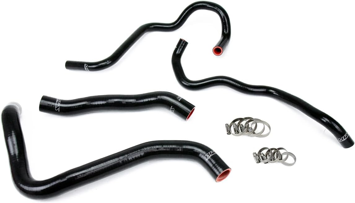 HPS 57-1324-BLK Black Silicone Radiator Coolant/Heater Hose Kit