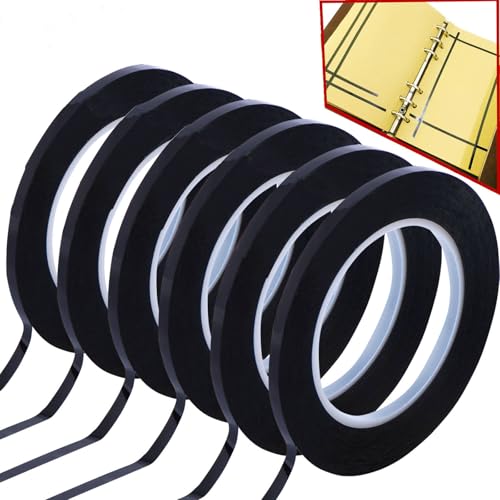 6pcs Lightning Whiteboard Pinstripe Tape Line, 108 Feet Feet Long per Roll, Dry Erase White Board...