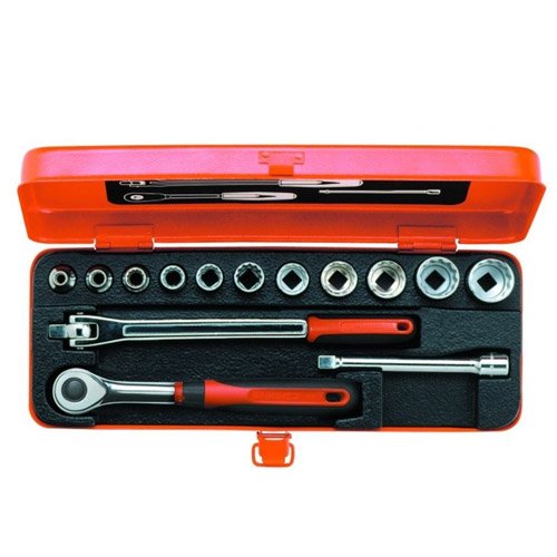 BahcoA7440DZE 3/8" Ergo Bi-Hex Socket Set, 14 Pieces