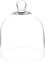 Plymor 6x7 Inch Bell Jar Glass Cloche Display Dome - Small (5.75x5.75 Interior) for Collectibles, Figurines & Terrariums