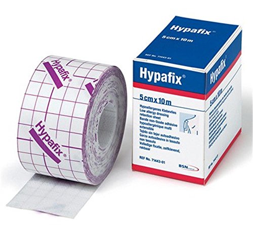 HYPAFIX Adhesive Non-Woven Fabric Dressing Retention Roll 5cmx 10m (x1) | Secure Flexible & Skin-Friendly Retention Fabric
