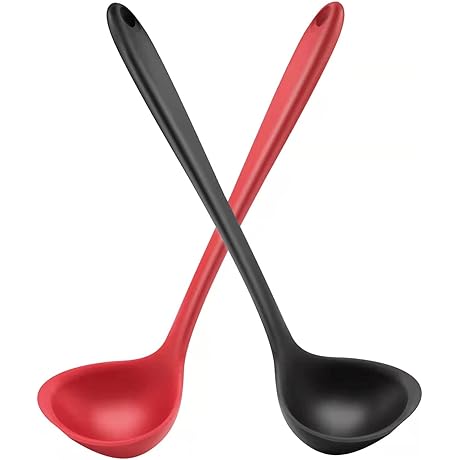 Silicone Ladles for Soup, 12" Set of 2