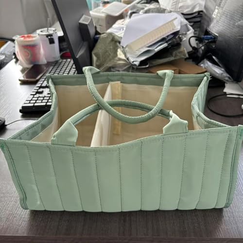 Organizador de pañales portatil para el baño y la mesita de noche de la guarderia 8