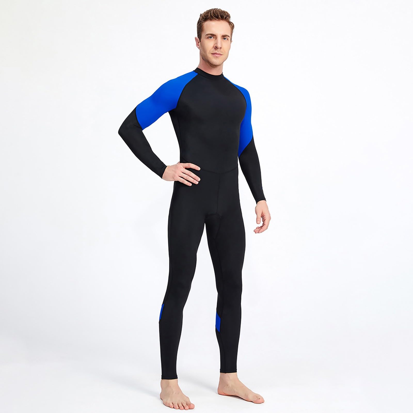 Traje de neopreno para adultos, traje de baño de nailon para hombre, talla M 3XL, traje de neopreno completo para adultos, buceo, esnórquel, traje de baño para hombre