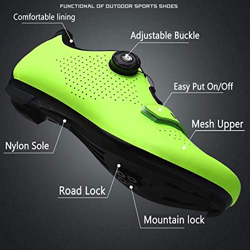 Chaussures de Vélo de Route Homme Femme Antidérapantes Chaussures De Cyclisme Chaussure VTT SPD/SPD-SL - Image 7