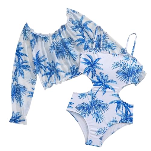 Traje de baño de dos piezas para niñas bikini con falda tutú juvenil y adolescente