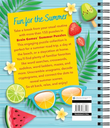 Brain Games - Summer Puzzles (#5): Have Fun Solving in the Sun (Volume 5) Spiral-bound – June 15, 2025 - Image 3
