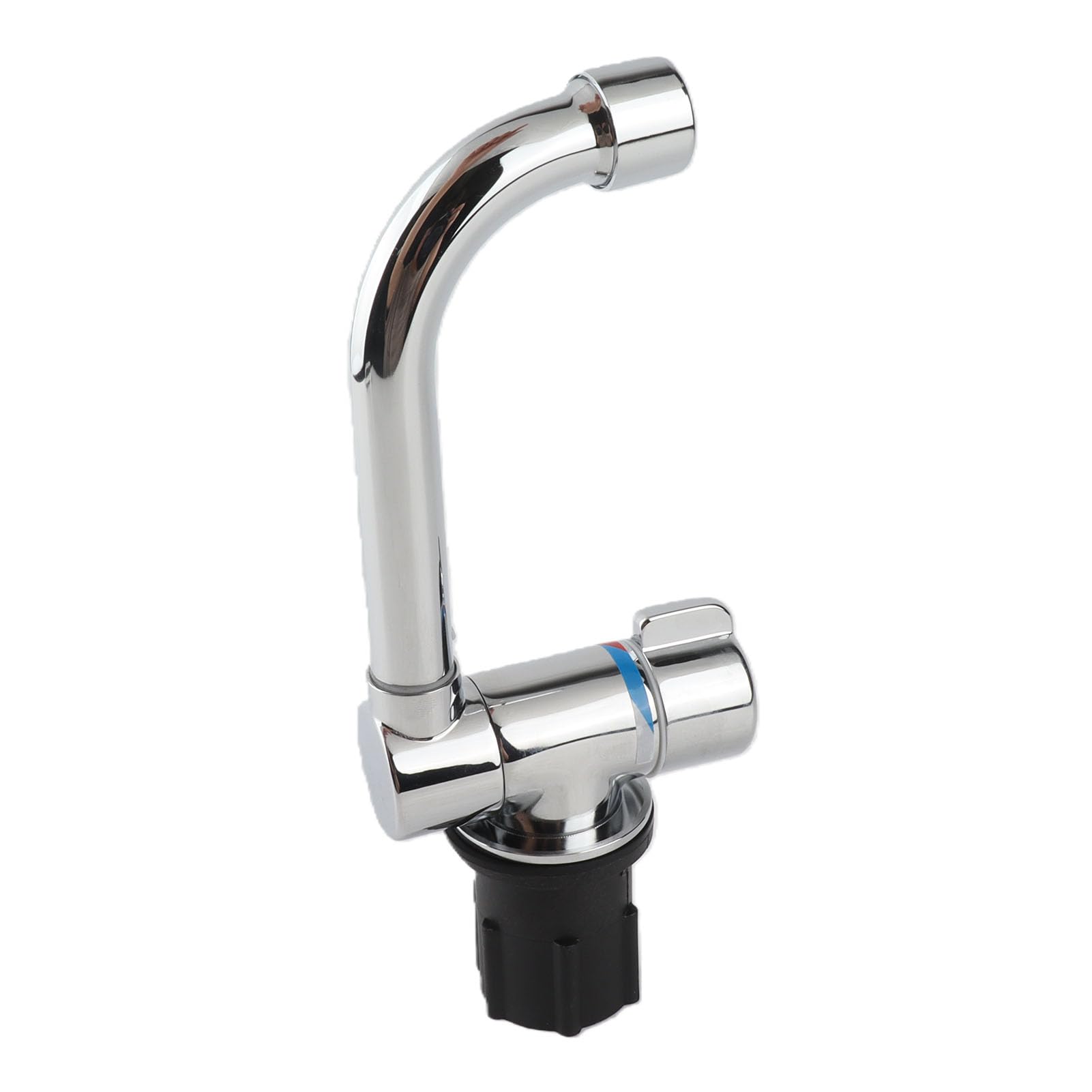 Fydun Grifo de agua para vehículos recreativos Grifo de rosca G1 / 2in Salida de agua fría caliente 360 ​​rotación para el baño de la cocina de la caravana de RV