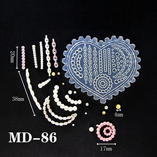 Molde de silicona para uñas con diseño de flor 3D miniatura 5