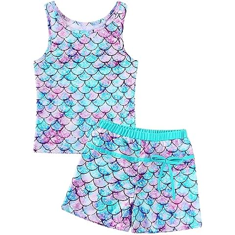 KumSoomliy Mermaid Two Piece Swimsuit for Girls Cover