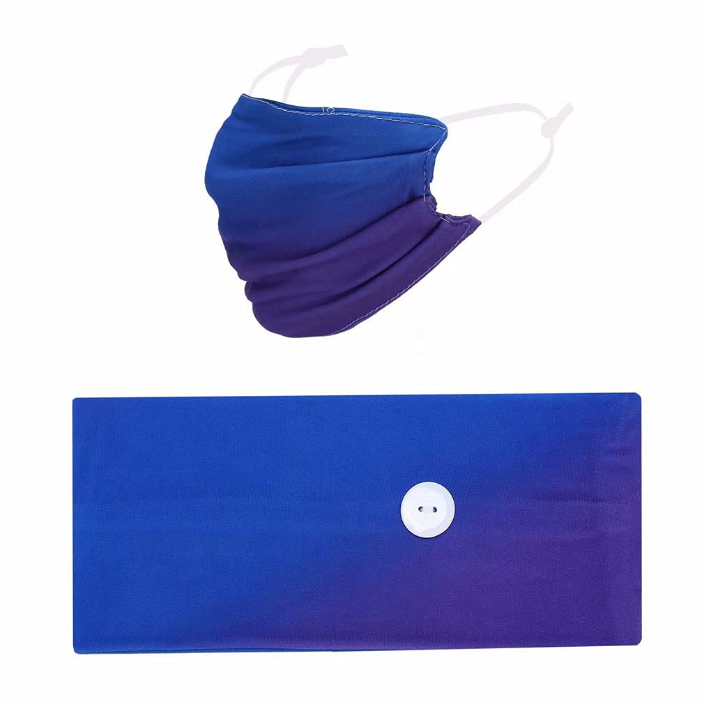 Bandeau anti-transpiration pour infirmières au bloc avec foulard à bouton