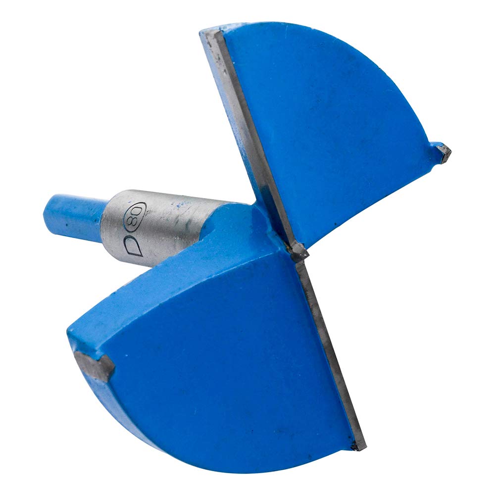 Forstner Drill Bits, Woodworking Hole Saw Cutter 55mm Dia Hinge Boring Drilling Bit Hole Saw Cutter for Wood Plastic Plywood 15mm-80mm （Pack of 1）