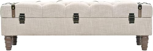 Miniatura 4 de vidaXL Banco de almacenamiento, baúl de almacenamiento, banco de entrada con almacenamiento, banco de pasillo para pasillo, sala de estar, retro,