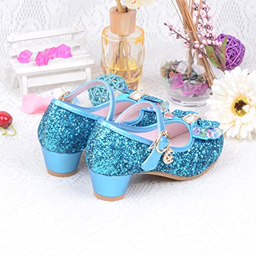 Shoes for Girls,5-13 Years Kids Baby Girls Pearl Crystal Bling Bowknot Single Princess Shoes Sandals Girl Shoes4