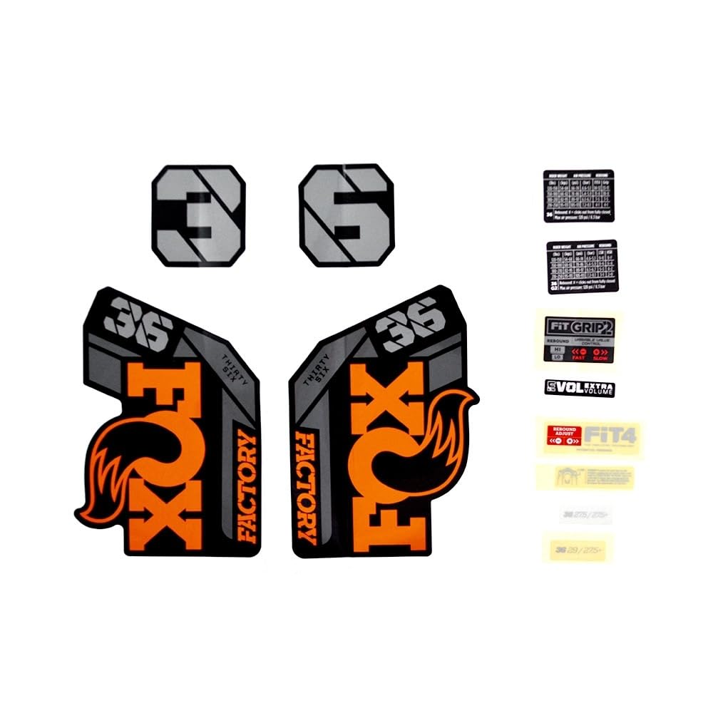 Stickers fourche 36 F-S 2021 orange noir brillant 821973394855