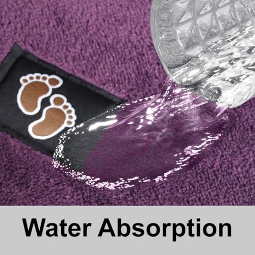 Soft Microfiber Non Slip Mat Shaggy Bathroom Rug, Super Absorbent Machine Washable Bath Mat | Quick Dry Carpet, Great for Bath, Shower, Bedroom, Door Mat, Plum - 50 x 80 cm - Cosy Home Interiors Soft Microfiber Non Slip Mat Shaggy Bathroom Rug, Super Absorbent Machine Washable Bath Mat | Quick Dry Carpet, Great for Bath, Shower, Bedroom, Door Mat, Plum - 50 x 80 cm - Image 4