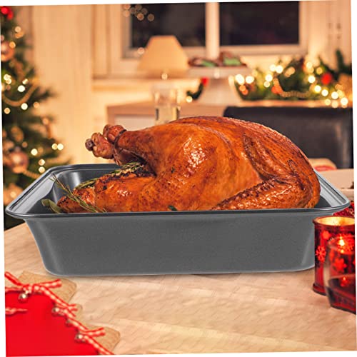 3-piece Nonstick Carbon Steel Oven Tray Set Baking Pan for Pizza Fish Chicken Cookie Sicilian Baking Plate - Image 6