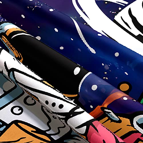 Tapeçaria alienígena engraçada de astronauta espacial para quarto de homens, tapeçarias legais de ar