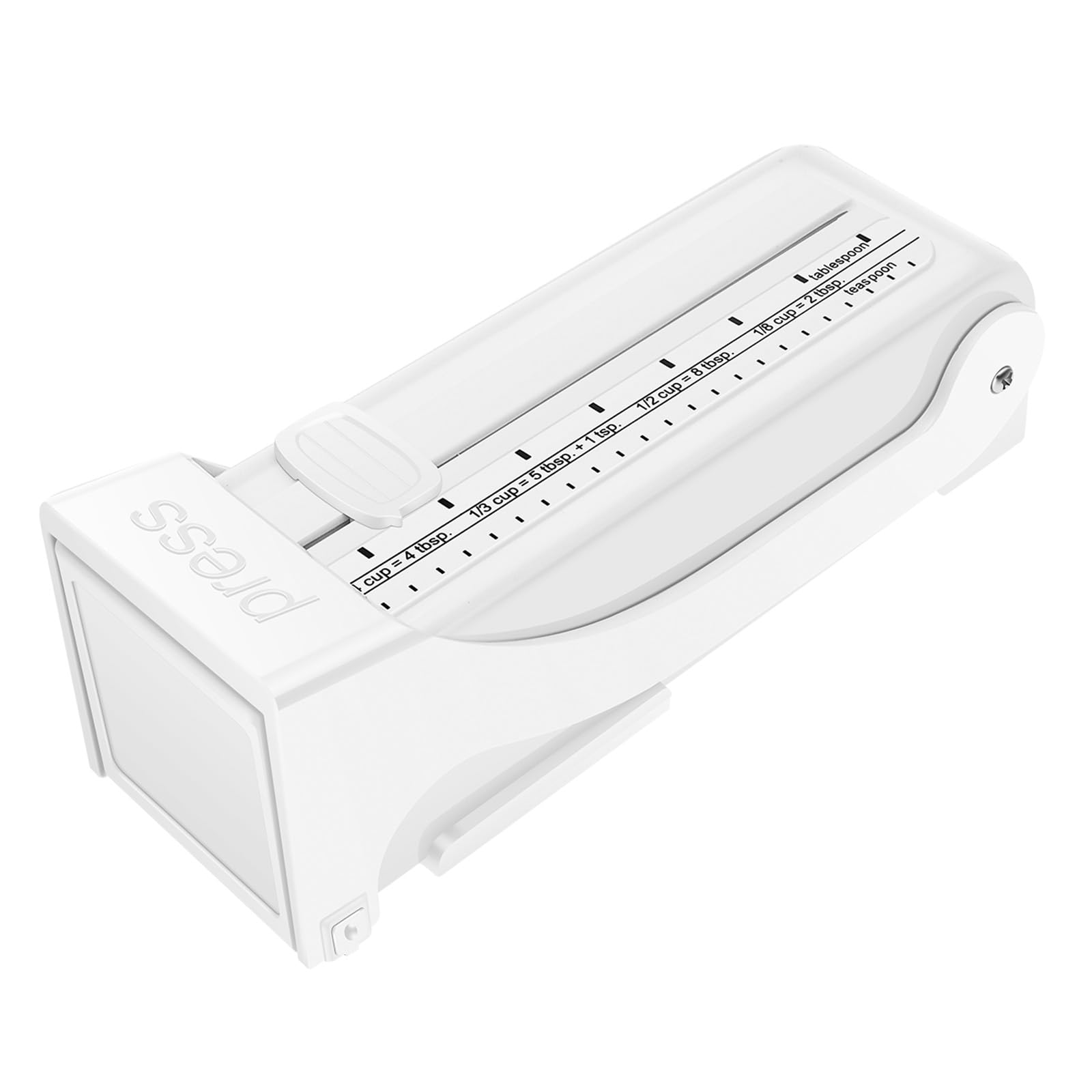 Foppla Butter Slicer Cutter with Adjustable Thickness Stainless Steel Wire, Airtight Storage Box with Lid, Butter Dispenser and Container for Kitchen, Fridge, Countertop(white)