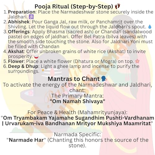 Image of PANDIT NM SHRIMALI Shivling Jaldhari Stand Jaldhara Stone 6 Inch | Black Natural Narmadeshwar Shiva Lingam Jaladhari | Accessory for Jal Abhishek, Shiv Pooja, Home Puja Temple