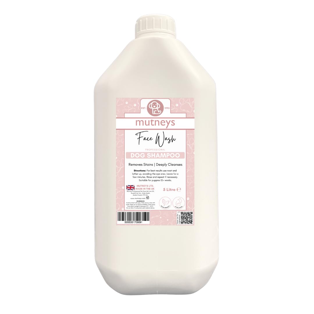 Mutneys Cleansing Face Wash For Dogs - Hypo-Allergenic - 5Ltr