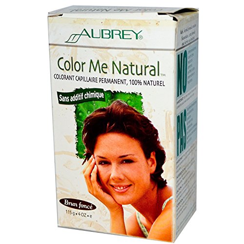 Color Me Natural, 100% Natural Permanent Hair Color, Dark Brown, 4 oz (115 g), From Aubrey Organics