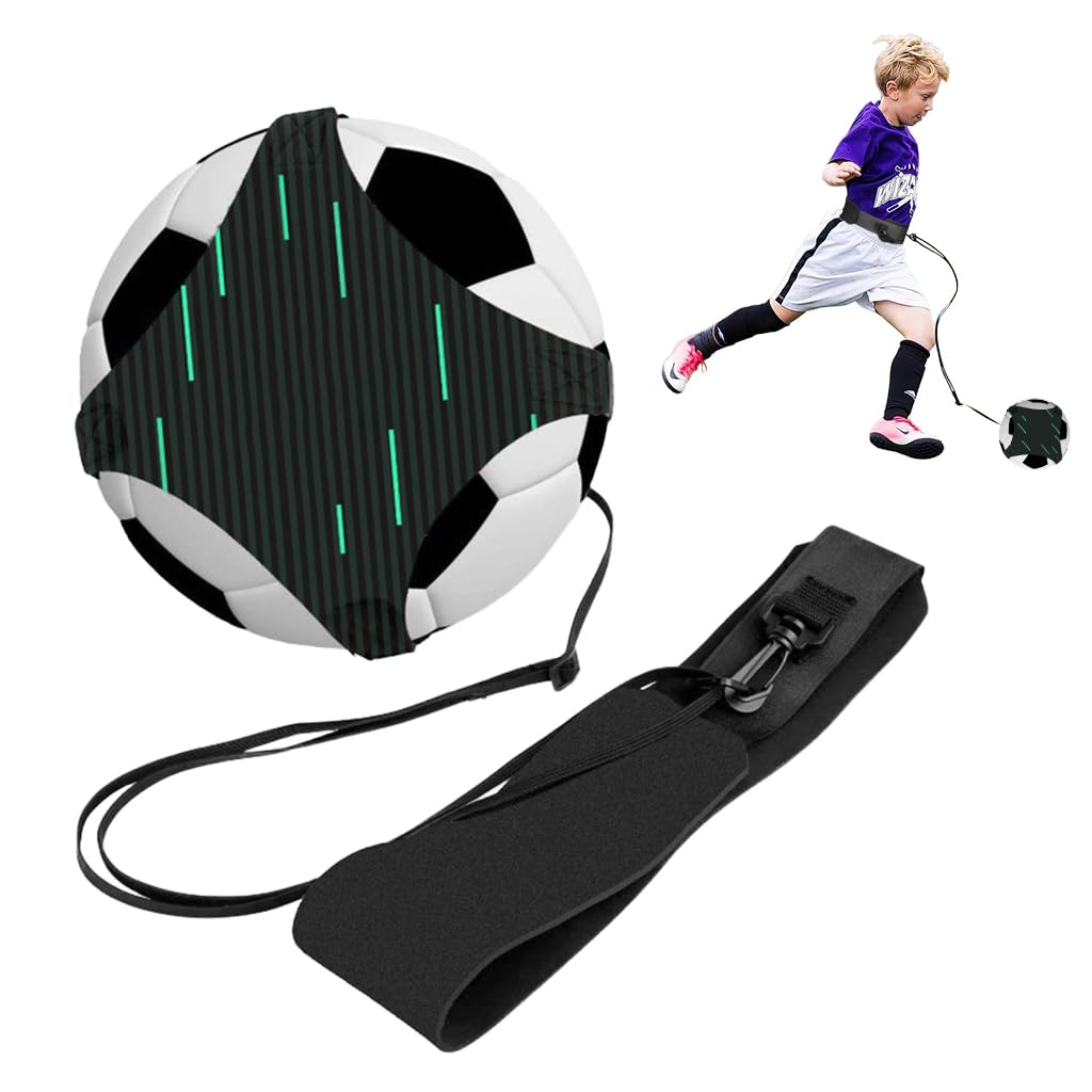 Proberos® Football Kick Training Trainer Belt Kit for Teenager, Single Person Adjustable Strap & Belt Kick Training Ball, Control Training Ankle Strength Practice Training Kit for Football-No Ball-picture-25