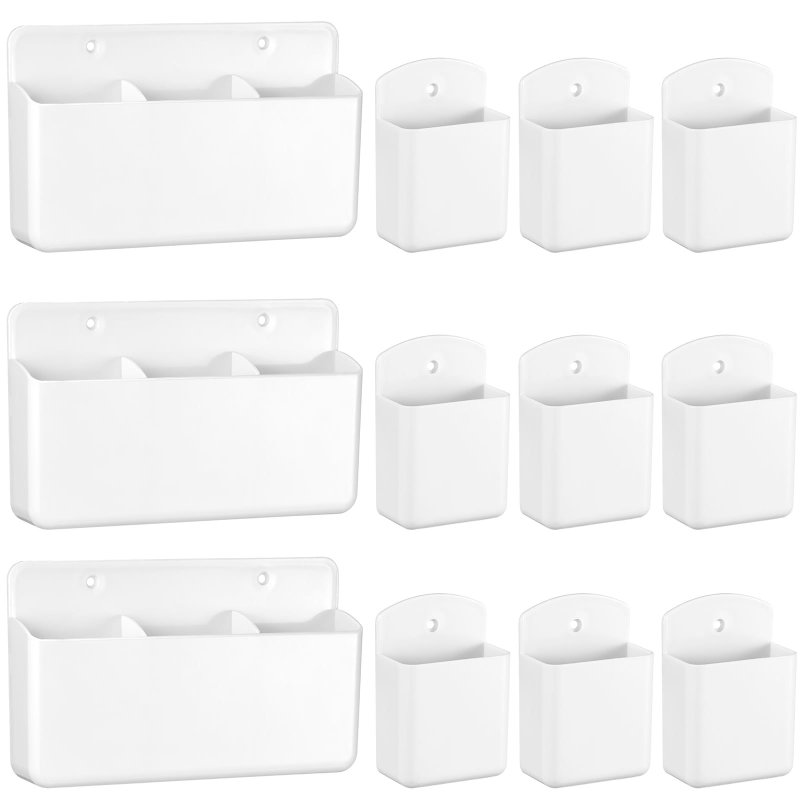 CroBlissful 12 supporti per telecomandi da parete autoadesivi supporto universale da parete TV telecomando telefono portapenne accessori per casa ufficio scuola