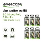 Evercare Pet Lint Roller Refill Extra Sticky All Purpose, 6 Pack, 60 Sheets Each (360 Total) - Image 2