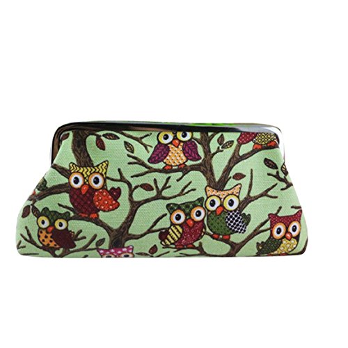 Changeshopping(TM) New Fashion Women Lovely Style Lady Wallet Hasp Owl Purse Clutch Bag (Green)