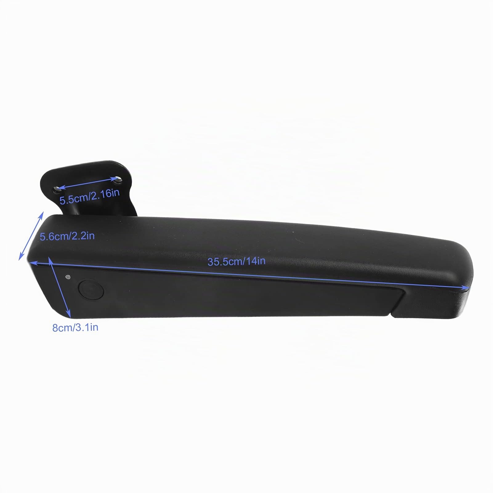 Aramox Reposabrazos Lateral Derecho Ajustable, Universal para Autocaravana, Rango de 0-120°, a Prueba de Golpes