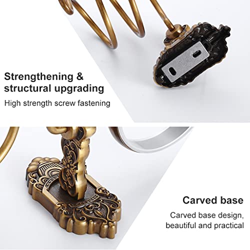Image of HASTHIP Aluminum Hair Dryer Stand Holder for Wall Bathroom Spiral Mount