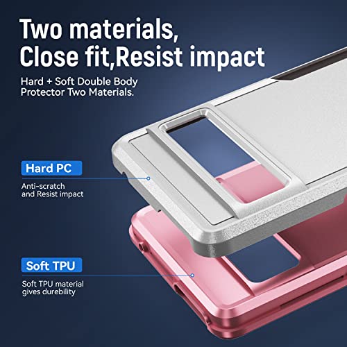 Coque Google Pixel 7 Pro robuste de qualité militaire 2 en 1 avec béquille et aimant
