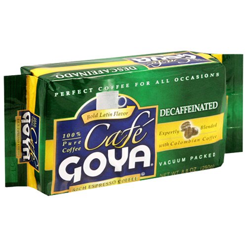 Goya Decaffeinated Coffee, 8.8-Ounce Units (Pack of 4)