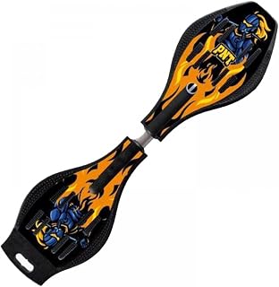 Magnitt Deluxe Junior Caster Board in Amazing Blue Color, with Illuminating Wheels for More Excitement, Fun and Visibility, Durable Twistboard for Teenagers, Adults and Professional