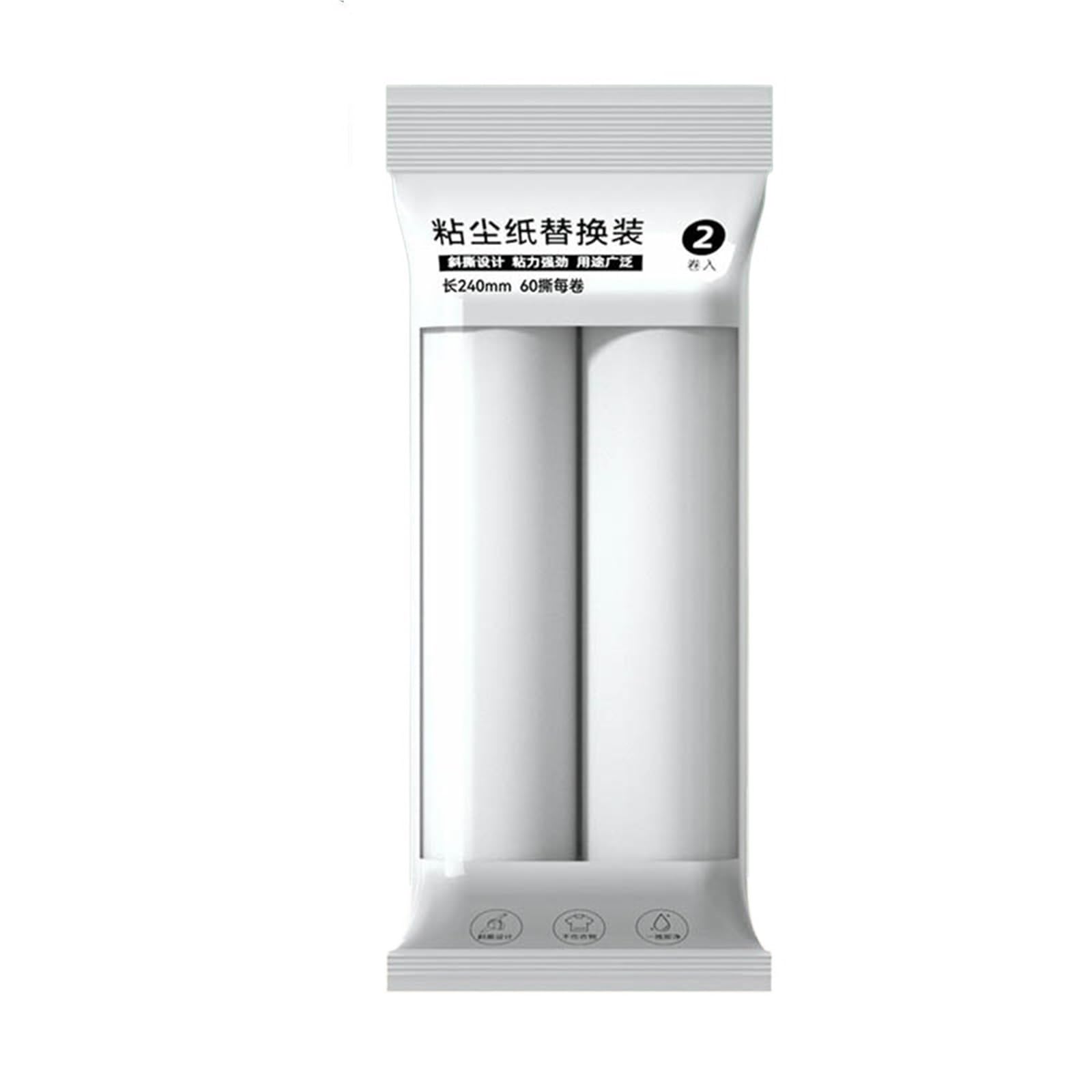Lint Roller Wider 24cm Sticky Lint Roller For Pet Hair Portable Remover(2pcs paper 24cm)