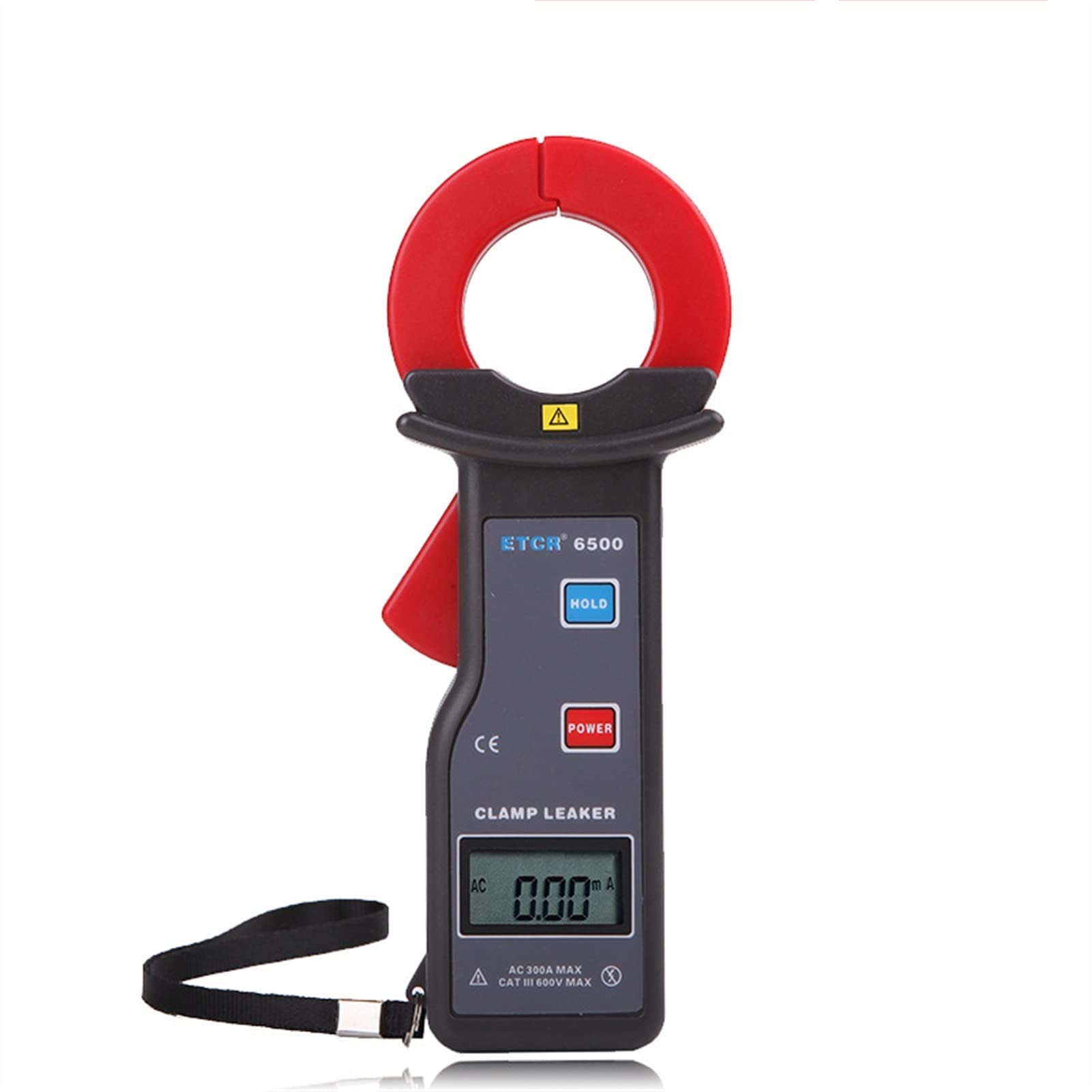Sensor de Corriente de Fuga de Bobina Medidor de Corriente Fugas Abrazadera Abrazadera Alta precisión en el medidor 0.00 MA-300.0A DC Prueba Actual Digital ETCR6500