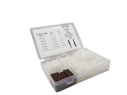 Rpi shop - 195 pcs of Assorted Nylon wallplug, Nylon Sleeves (Rawl Plug/Gitti)
