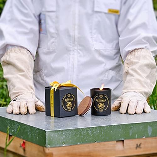 Beeswax Candle Gift Organic British Beeswax sustainably harvested from Natural & Sustainable Hives by Bees fed on Forest & Wildflower. Burning Natural Pure Bees Wax Candles has Many Health Benefits