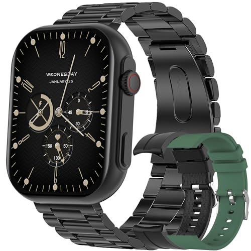 Smartwatch för Män med Telefonfunktion och Fitness Tracker 2,0" HD