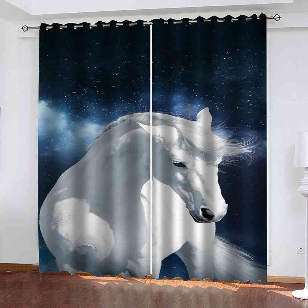 Cortinas Opacas para Ventanas Infantiles Animal Cortinas Opacas para Ventanas Infantiles 3D Patrón Cortinas Salon Dormitorio Moderno Reduccion Ruido Cortinas -7069473105200380