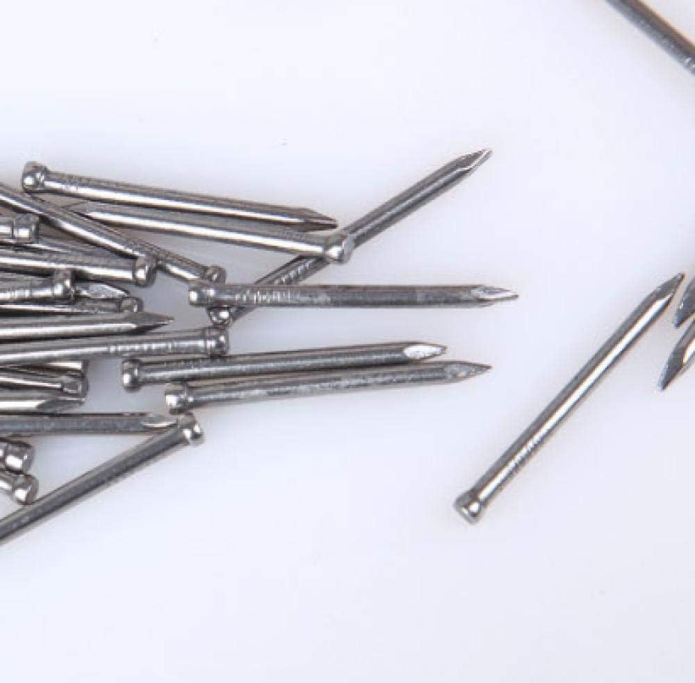 Clavos de Cemento,Clavos de Pared Tachuelas Clavos Zócalo de Piso de Madera, Clavos de Acero sin Cabeza, Clavos de aleación de Cromo-níquel, Clavos de Cemento(3cm*160)