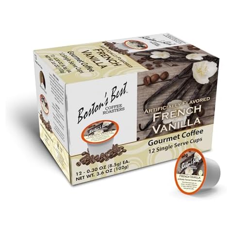 Boston’s Best Coffee - French Vanilla Coffee, Medium Roast Gourmet Coffee, Delicious Flavored Coffee Compatible with Keurig® Coffee Maker, 1 Count (12 Single Serve Cups) Cover
