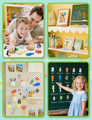 Imanes Decorativos Animales Mini 3D para Nevera 15 piezas miniatura 7