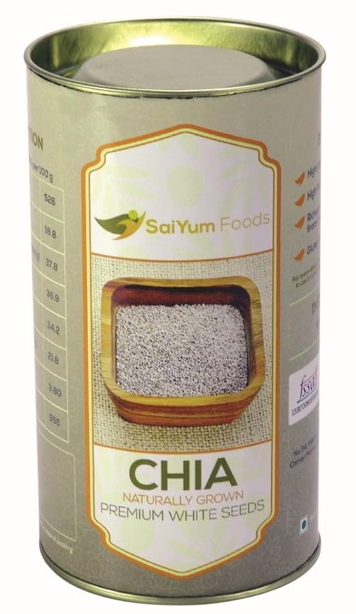 Premium White Chia Seeds | Superfood for Weight Loss Management | Omega-3 | High Protein | High Fiber | Gluten Free | Vegan | Keto Friendly | All Natural | 200 grams