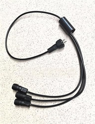 Fit for Underwater Waterproof Lights 12V Aquarium 3-Way Quick-Connect Pond, Garden and Landscape Lighting Splitter Pool Fountains 60cm (3 in 1 Extened Cable) image 4