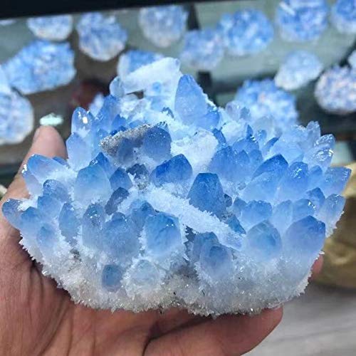 Cluster de cristal blanc et bleu 350g-500g pour collectionneur - 2