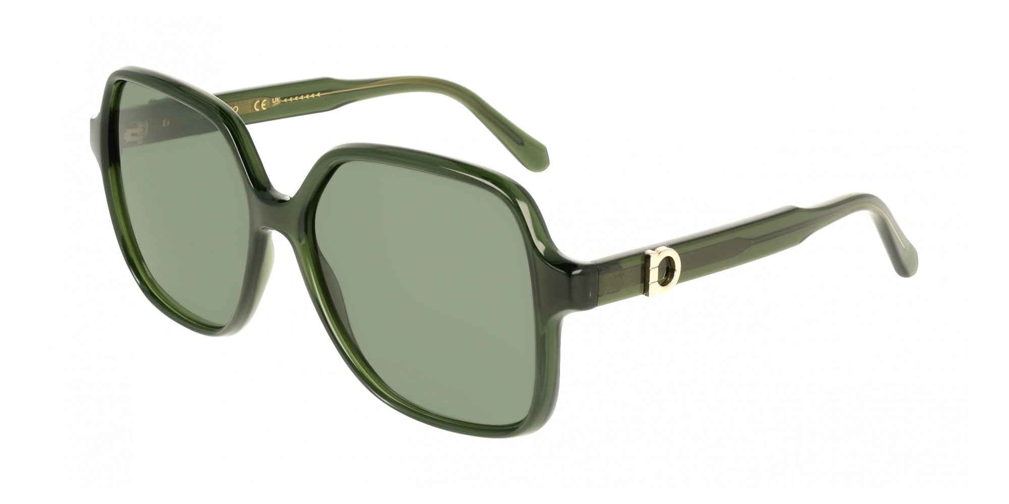GAFAS FERRAGAMO SF2069SE - C: TRANSPARENT GREEN Eye Size: 57 Bridge: 15 Cura della persona e salute