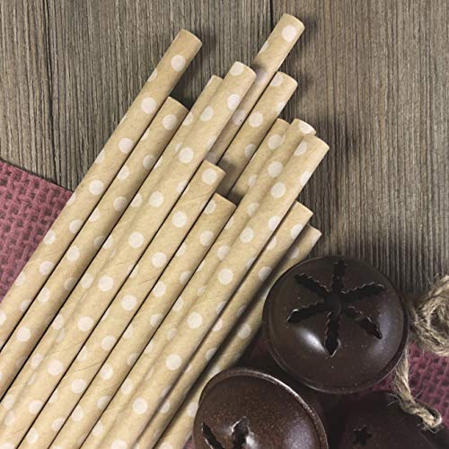 Pitillos de Papel Kraft Marrón 19.69 cm Pack 50 miniatura 5
