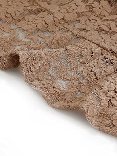 Image of Allegra K Bolero Shrug for Women's Lace Cardigan Tie Front Crop Ruffled Formal Dressy Wedding Shrugs
